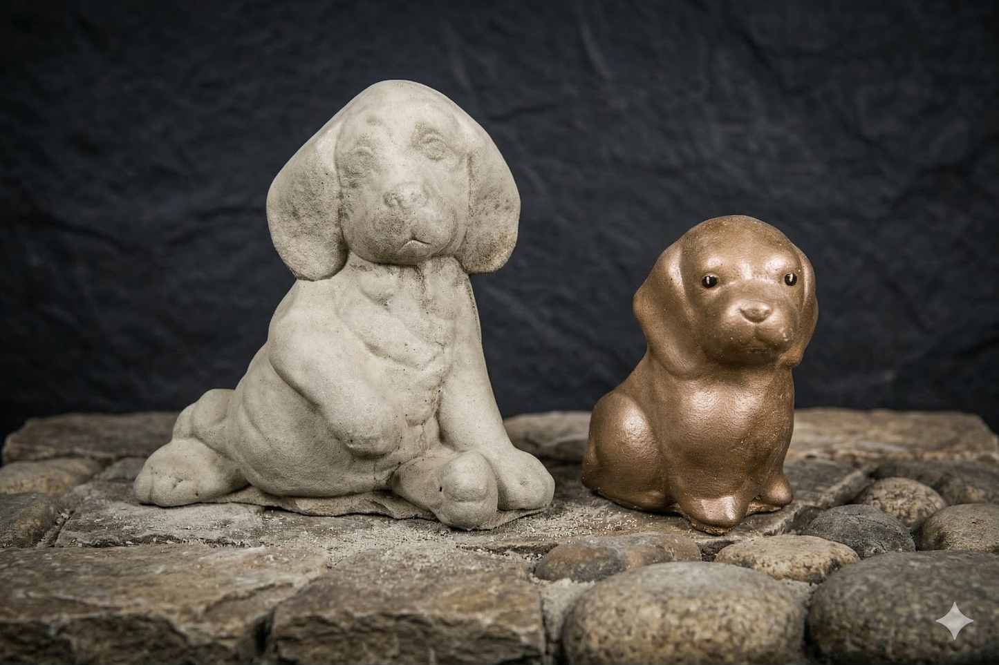 Twee zittende Honden