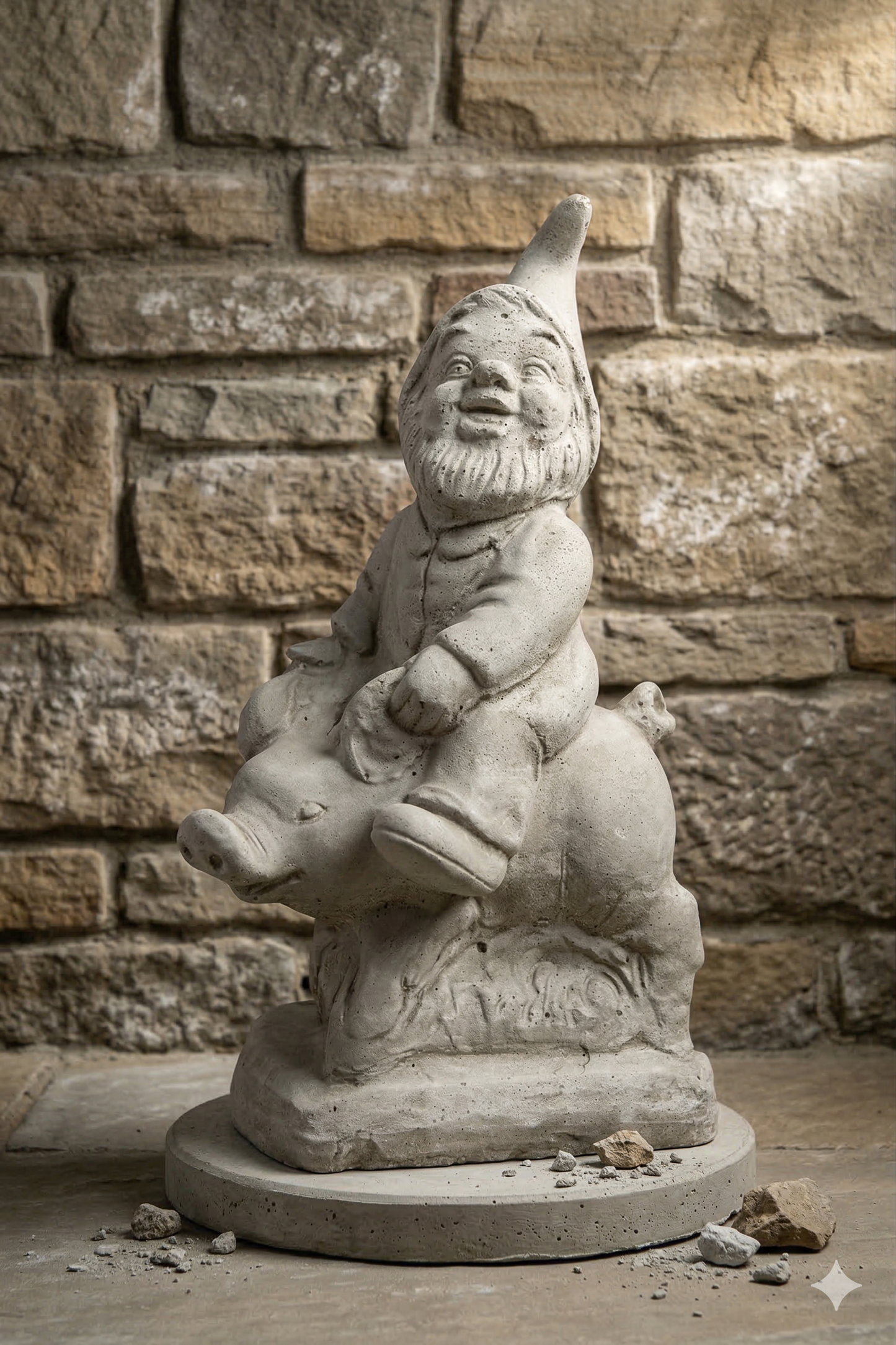 Tuinkabouter op Varken