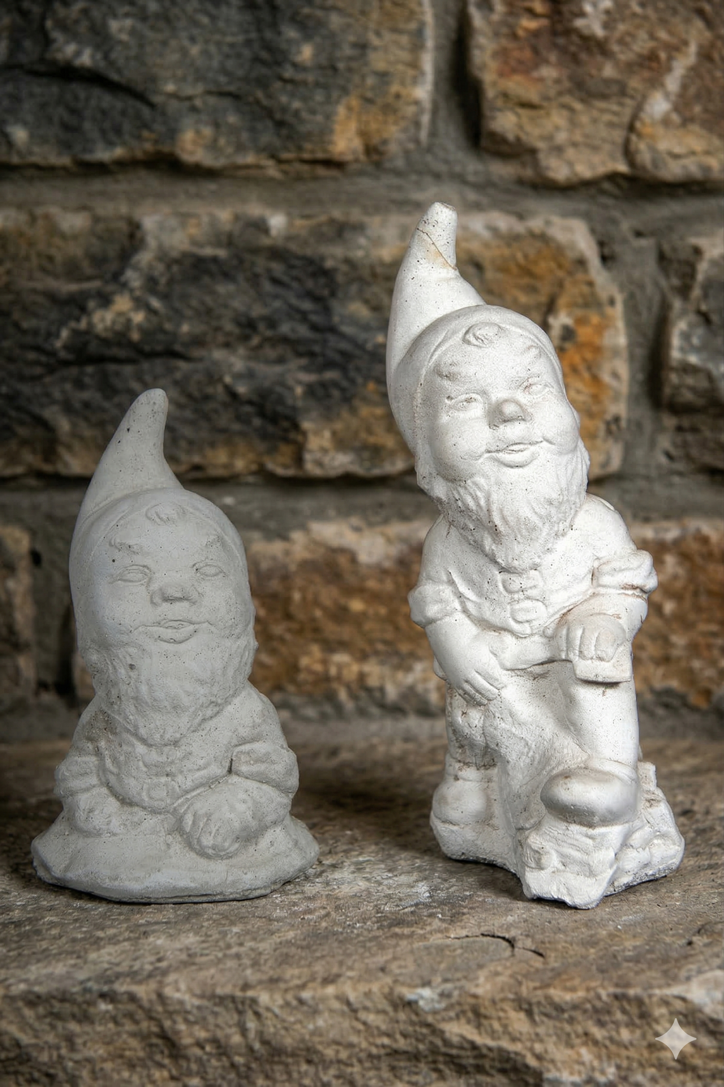 Twee zittende Kabouters