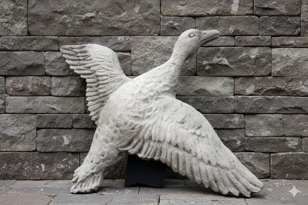 Eend- gespreide vleugels