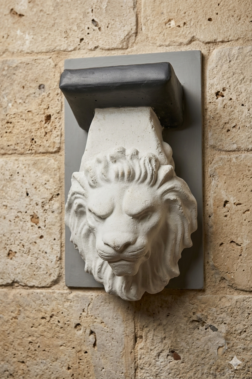 Leeuwenkop voor aan de Muur