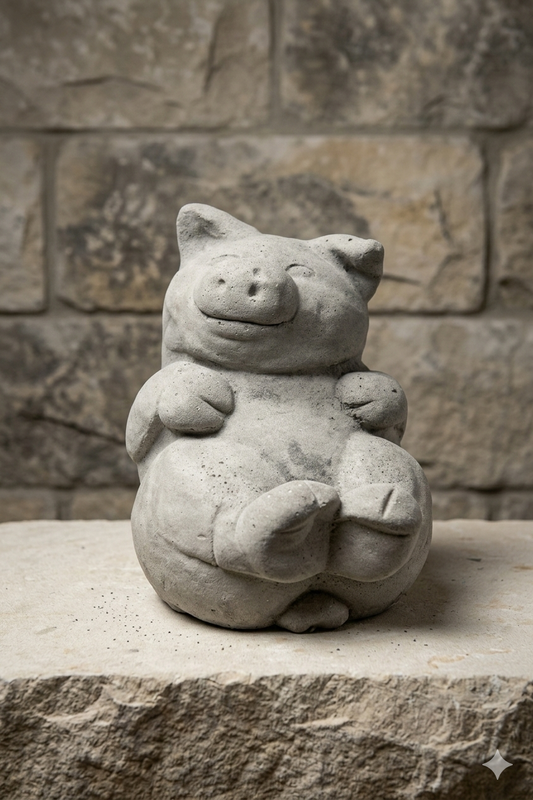 Grappig zittend Varken