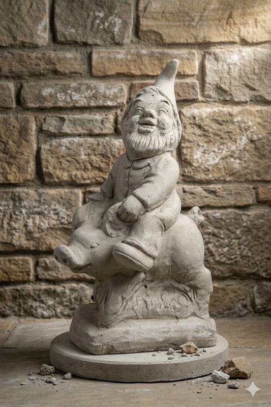 Tuinkabouter op Varken