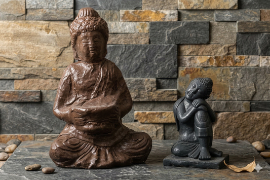 Groot en Klein Boeddha beeld